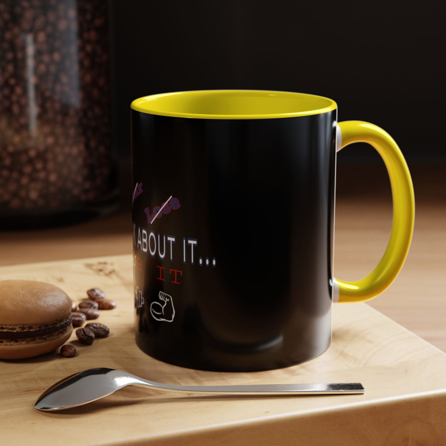 BlackOnion Coffee Mug Serial 2 with Workout Motif ‘Don’t think ‘🫵🔥💪