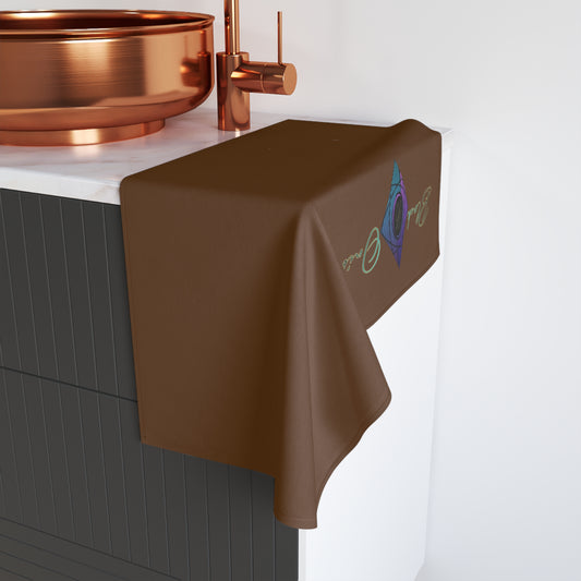 BlackOnion Chic Hand Towel with Stylish BlackOnion Design and Brown colour 🔥💪