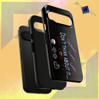 BlackOnion Brand New Phone Case - with Motivational Workout Motif’Don’t think ‘💪🔥🫵