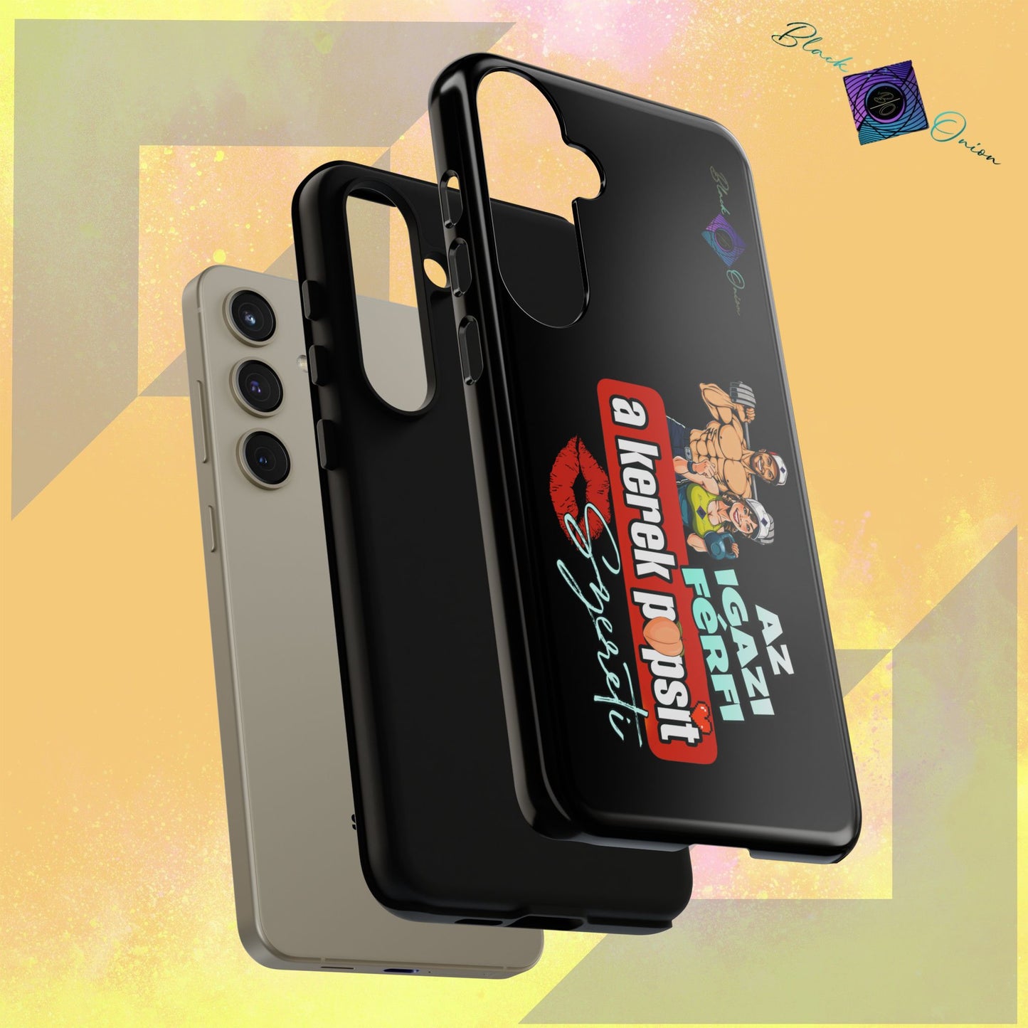 BlackOnion Brand New Phone Case - with Motivational Workout Motif ‘Az igazi férfi ‘💪🔥🫵