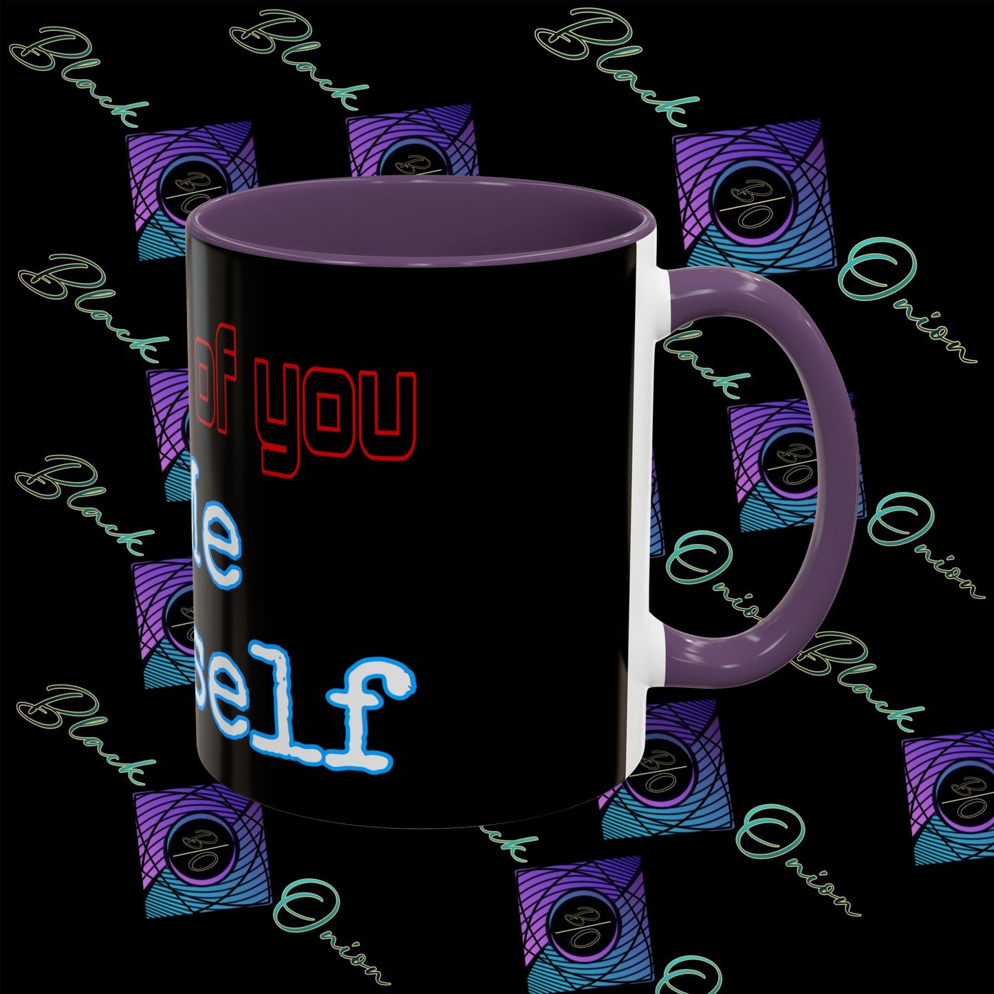 BlackOnion Coffee Mug 2 with Workout Motif ‘ I’m proud of you’🫵🔥💪