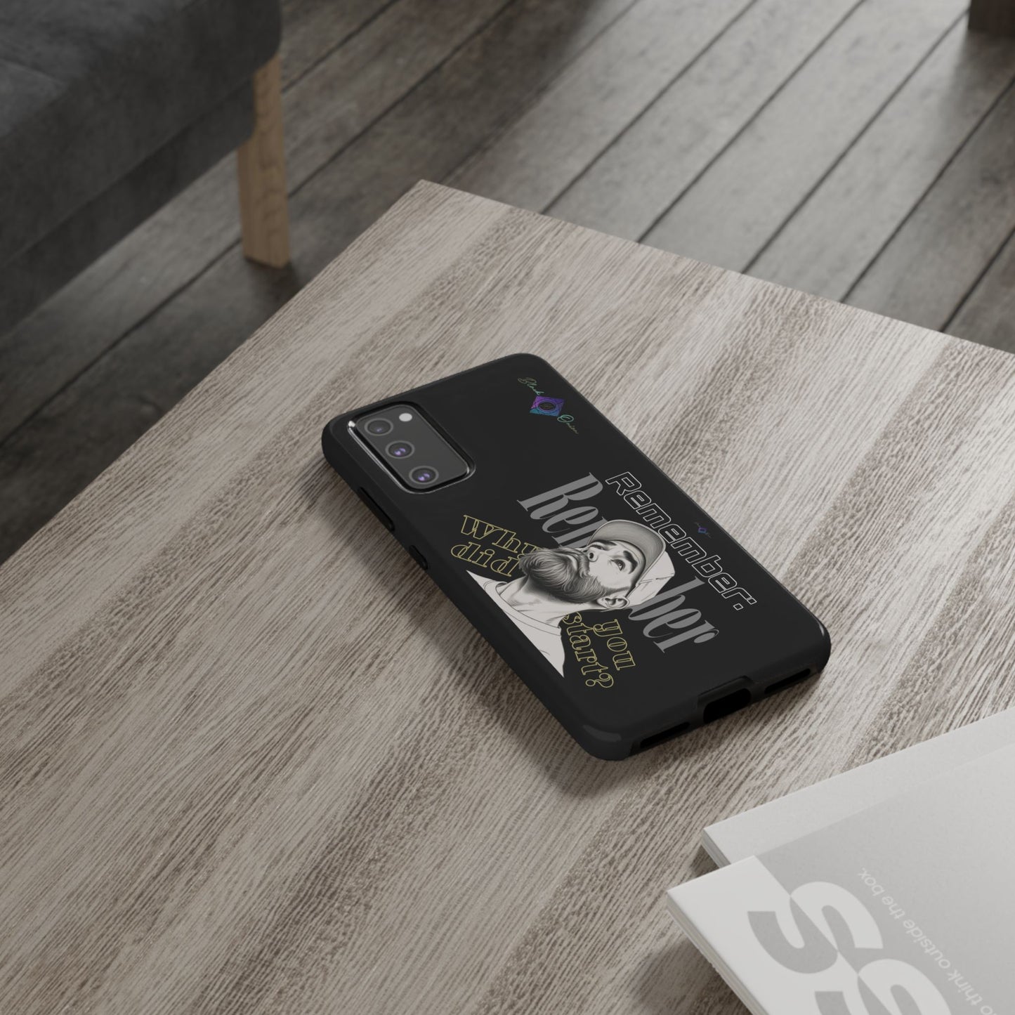 BlackOnion Brand New Phone Case - with Motivational Workout Motif’Remember ‘💪🔥🫵