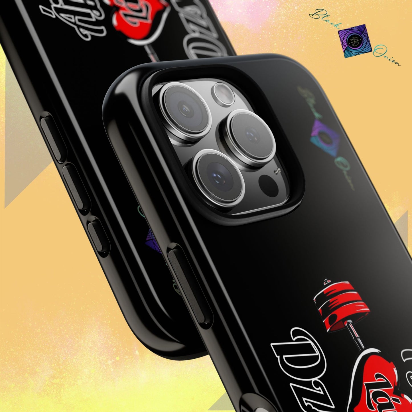 BlackOnion Brand New Phone Case - with Motivational Workout Motif’Ájj Láv Dzsim ‘💪🔥🫵