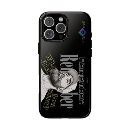 BlackOnion Brand New Phone Case - with Motivational Workout Motif’Remember ‘💪🔥🫵