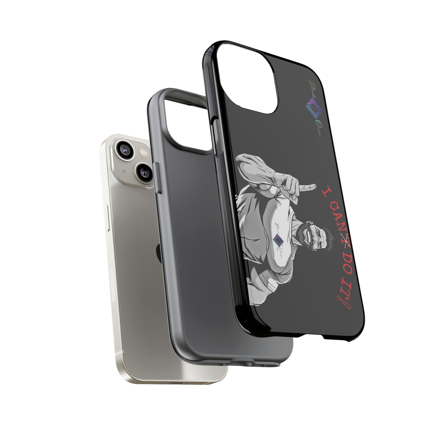 BlackOnion Brand New Phone Case - with Motivational Workout Motif’I Can Do It ‘💪🔥🫵
