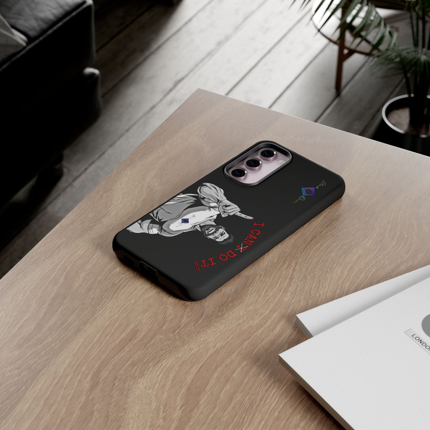BlackOnion Brand New Phone Case - with Motivational Workout Motif’I Can Do It ‘💪🔥🫵