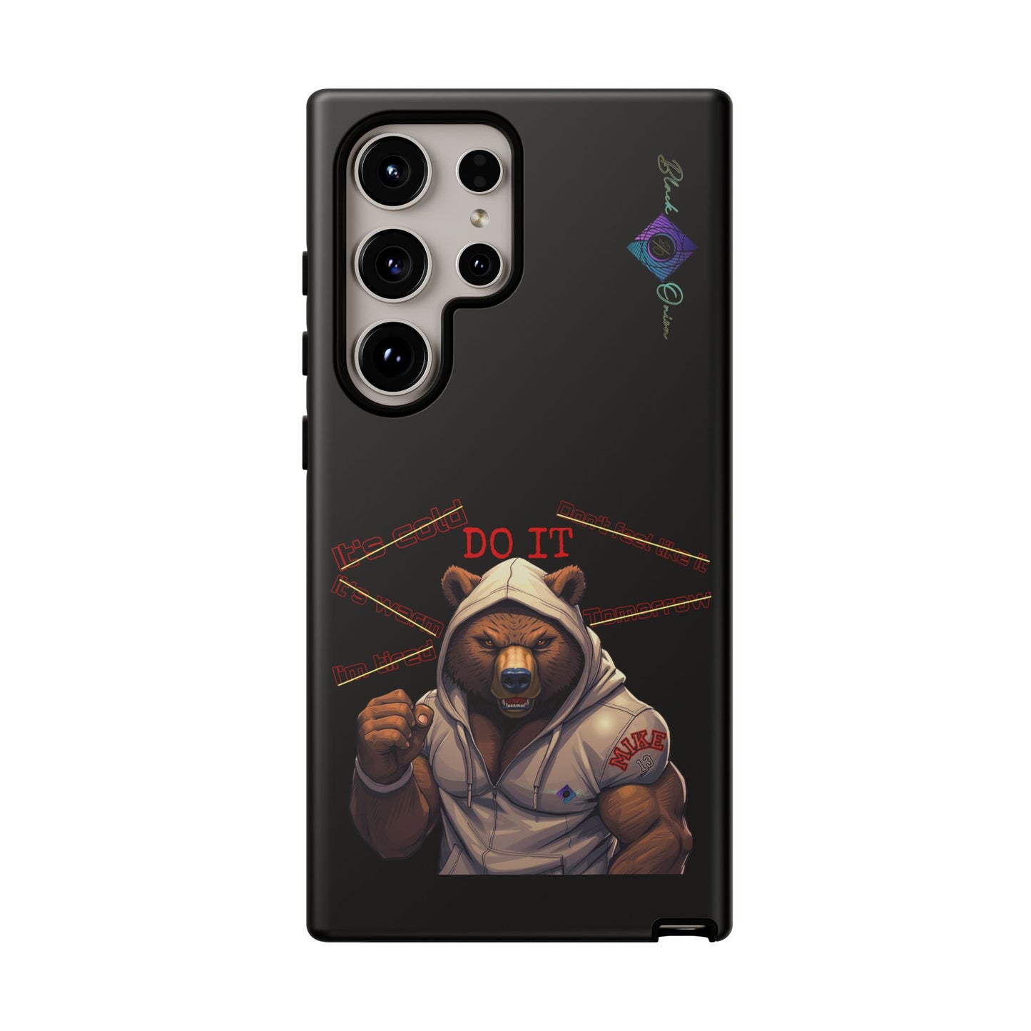 BlackOnion Brand New Phone Case - with Motivational Workout Motif’Do it ‘💪🔥🫵