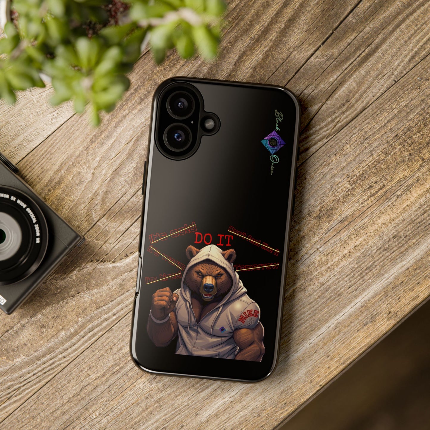 BlackOnion Brand New Phone Case - with Motivational Workout Motif’Do it ‘💪🔥🫵