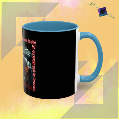 BlackOnion Coffee Mug - 11oz with Workout Motif ‘Unstoppable’🔥💪🫵
