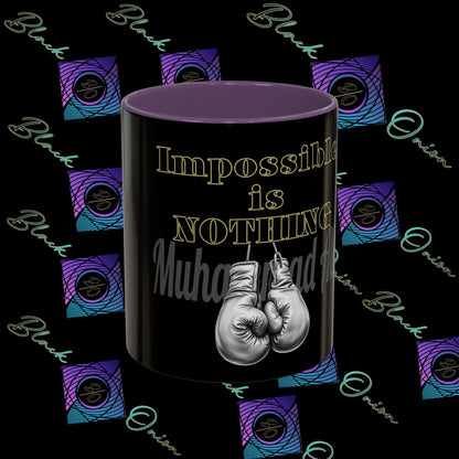 BlackOnion Coffee Mug 2 with Workout Motif ‘Impossible is NothingV2’🫵🔥💪