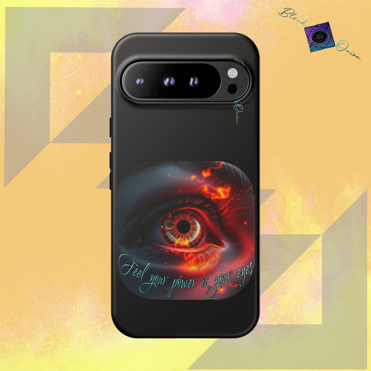 BlackOnion Brand New Phone Case - with Motivational Workout Motif ’Feel your power  ‘💪🔥🫵