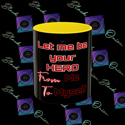 BlackOnion Coffee Mug Serial 2 with Workout Motif ‘Let me be your Hero’🫵🔥💪