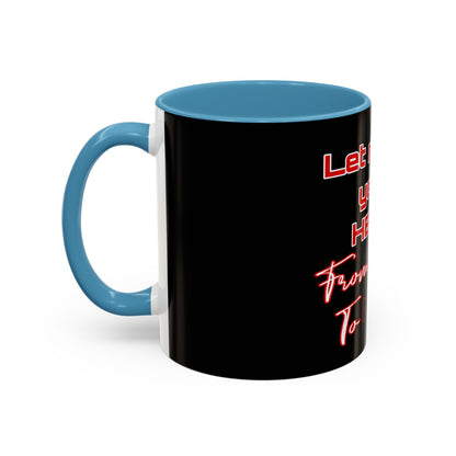 BlackOnion Coffee Mug - 11oz with Workout Motif ‘Let me be your Hero’🔥💪🫵