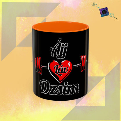 BlackOnion Coffee Mug Serial 2 with Workout Motif ‘ÁjjLávDzsim ’🫵🔥💪