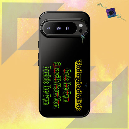 BlackOnion Brand New Phone Case - with Motivational Workout Motif’Today To Do List V2 ‘💪🔥🫵