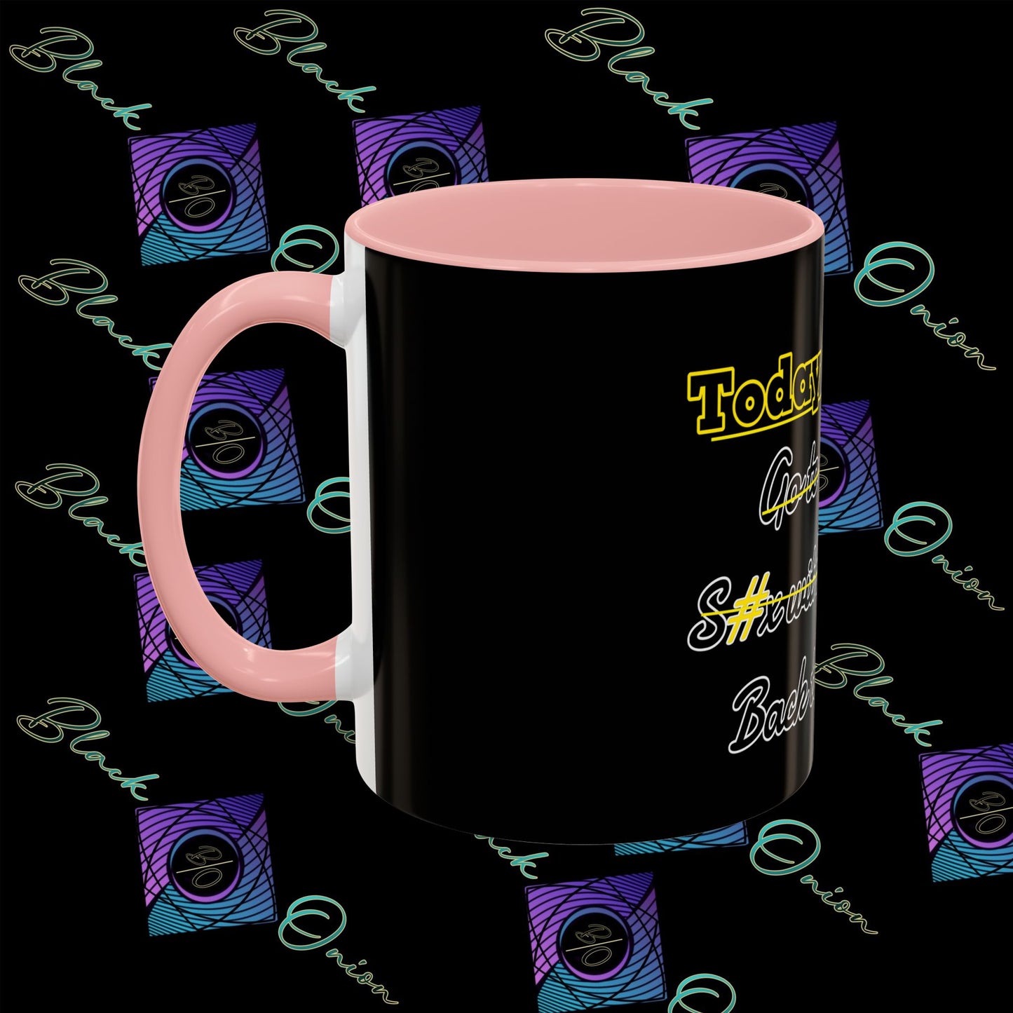 BlackOnion Coffee Mug - 11oz with Workout Motif ‘Today To Do List ’🔥💪🫵
