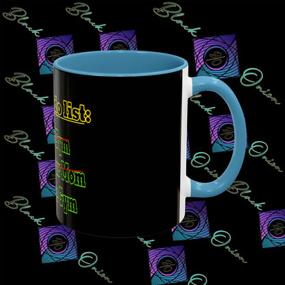 BlackOnion Coffee Mug 2 with Workout Motif ‘Today To Do List V2’🫵🔥💪