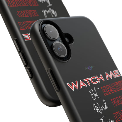 BlackOnion Phone Case -with Motivational Motif  'Watch Me' 💪🔥🫵