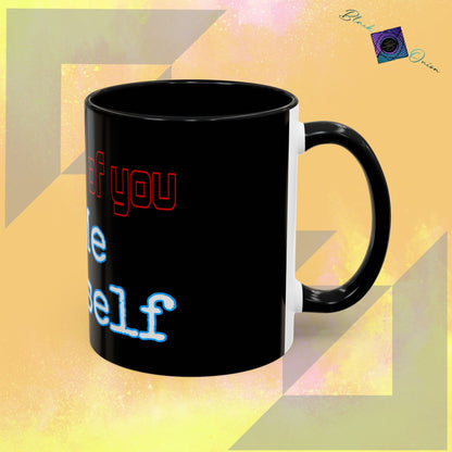 BlackOnion Coffee Mug - 11oz with workout motif ‘I’m proud of you’🔥💪🫵