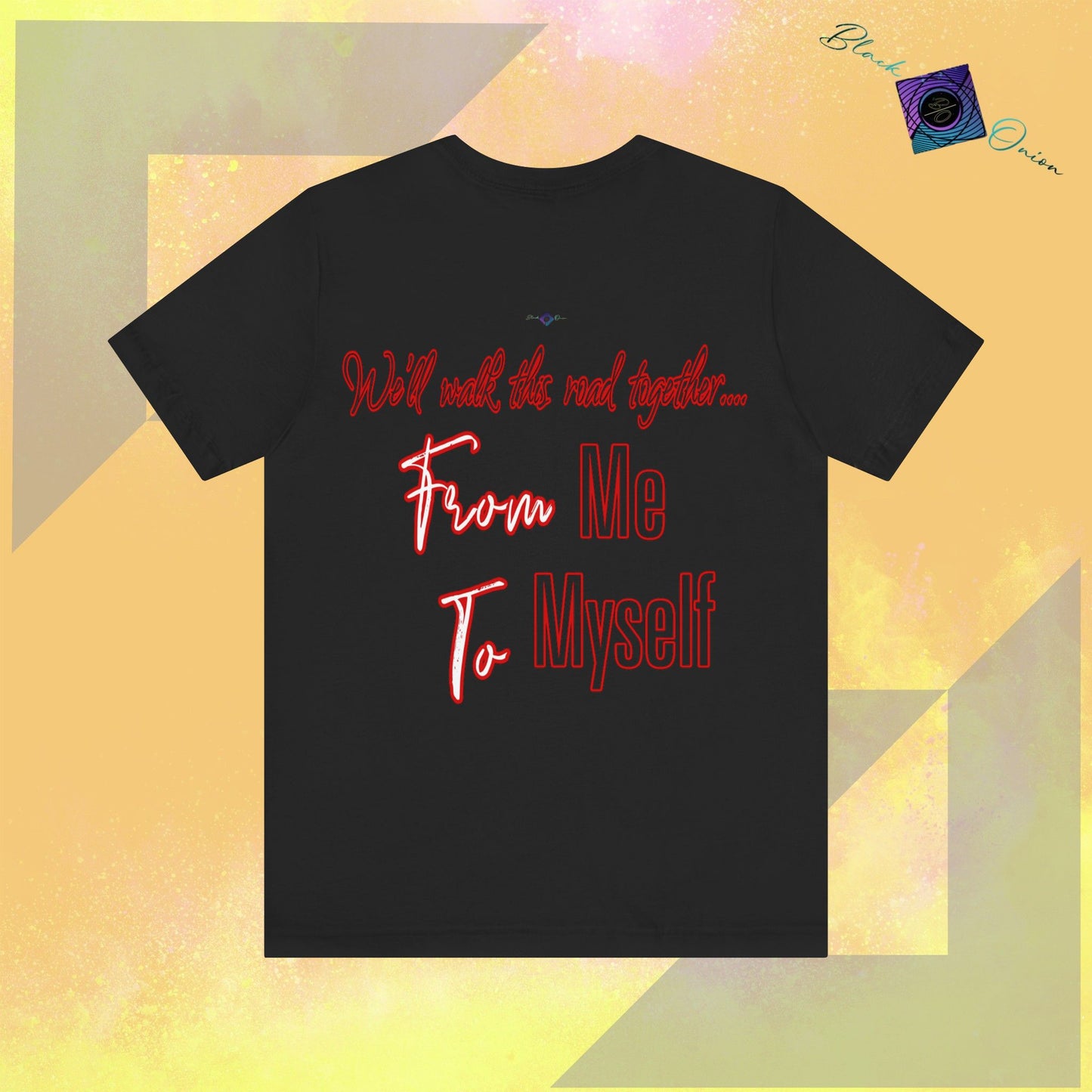 BlackOnion T-Shirt with Workout Motif 'From Me ,To Myself ‘V3💪🔥🫵