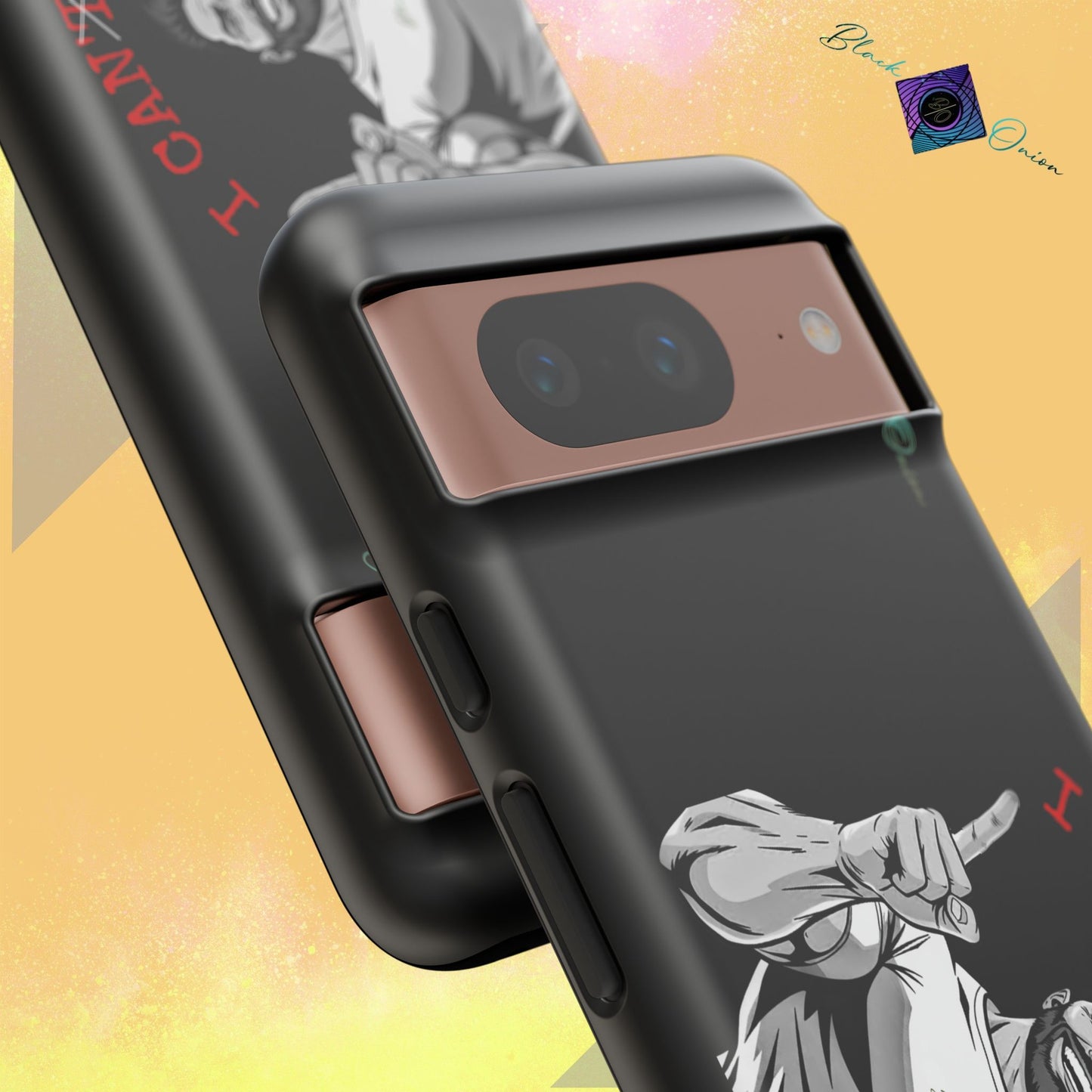 BlackOnion Brand New Phone Case - with Motivational Workout Motif’I Can Do It ‘💪🔥🫵