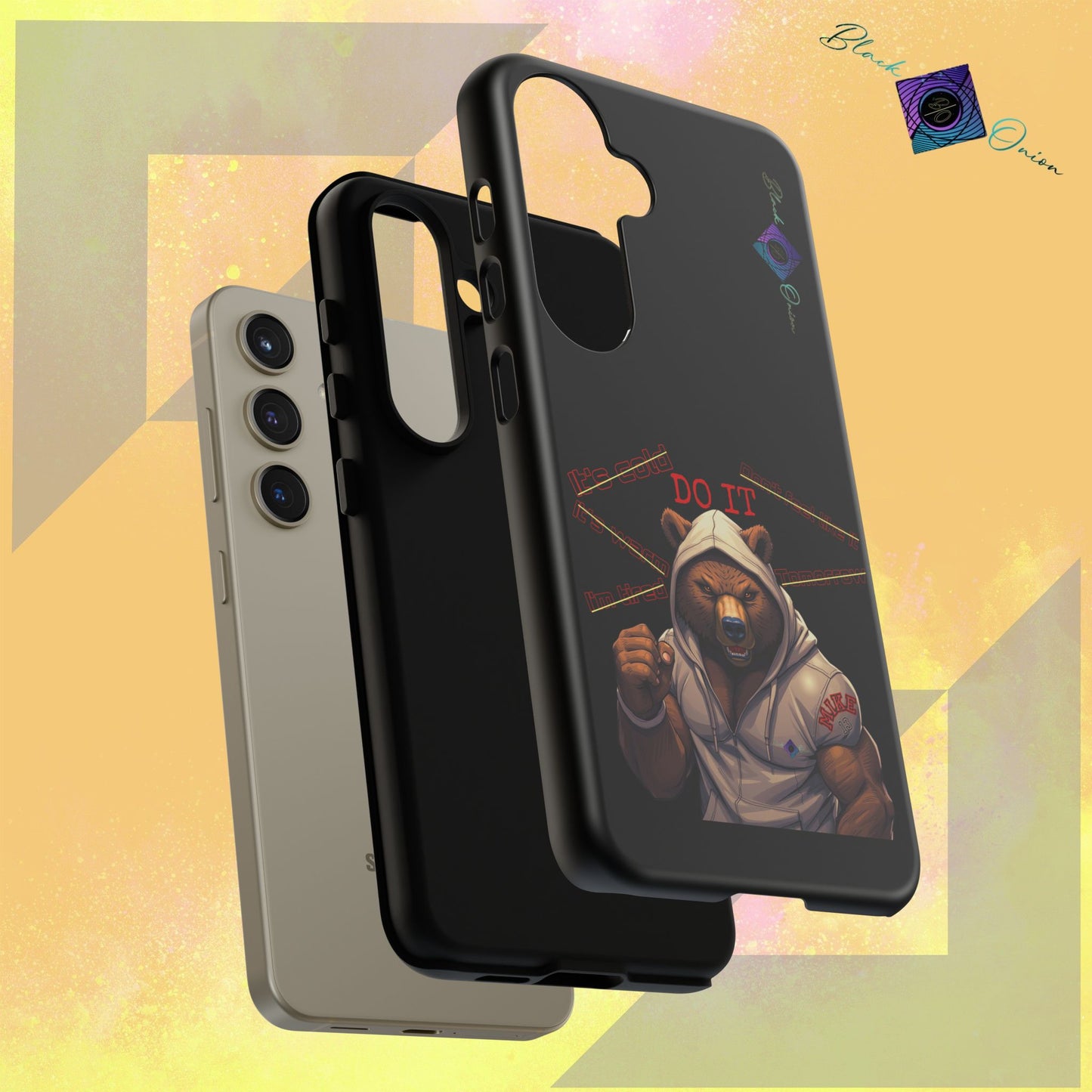 BlackOnion Brand New Phone Case - with Motivational Workout Motif’Do it ‘💪🔥🫵