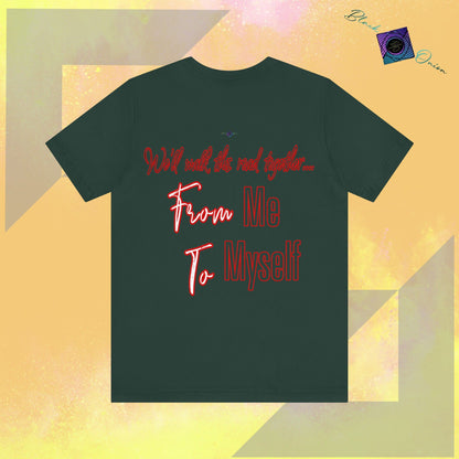 BlackOnion T-Shirt with Workout Motif 'From Me ,To Myself ‘V3💪🔥🫵
