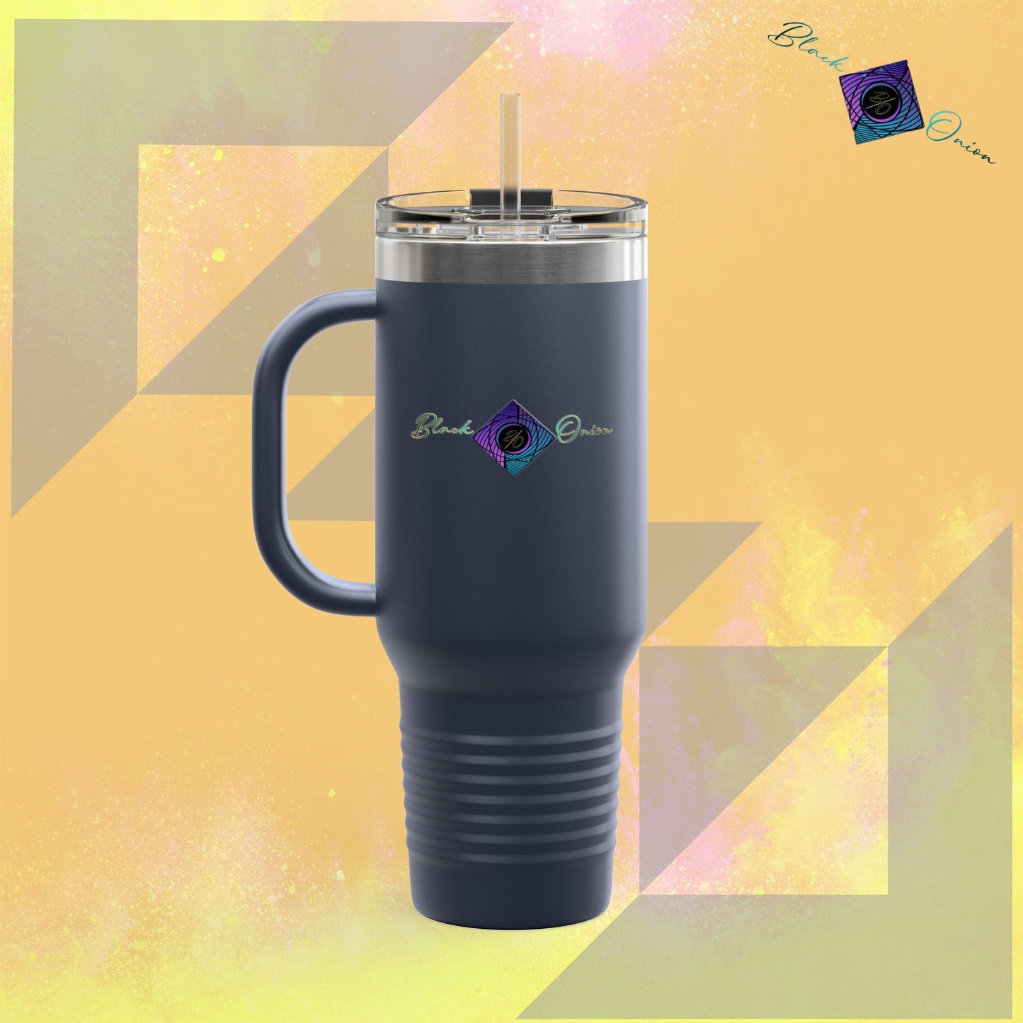 BlackOnion Travel Mug - 40oz with Straw
