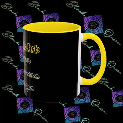 BlackOnion Coffee Mug - 11oz with Workout Motif ‘Today To Do List ’🔥💪🫵