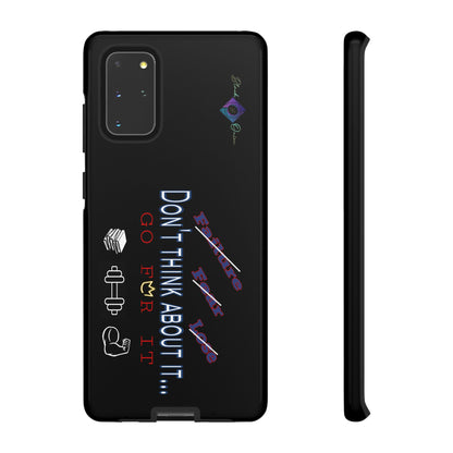 BlackOnion Brand New Phone Case - with Motivational Workout Motif’Don’t think ‘💪🔥🫵
