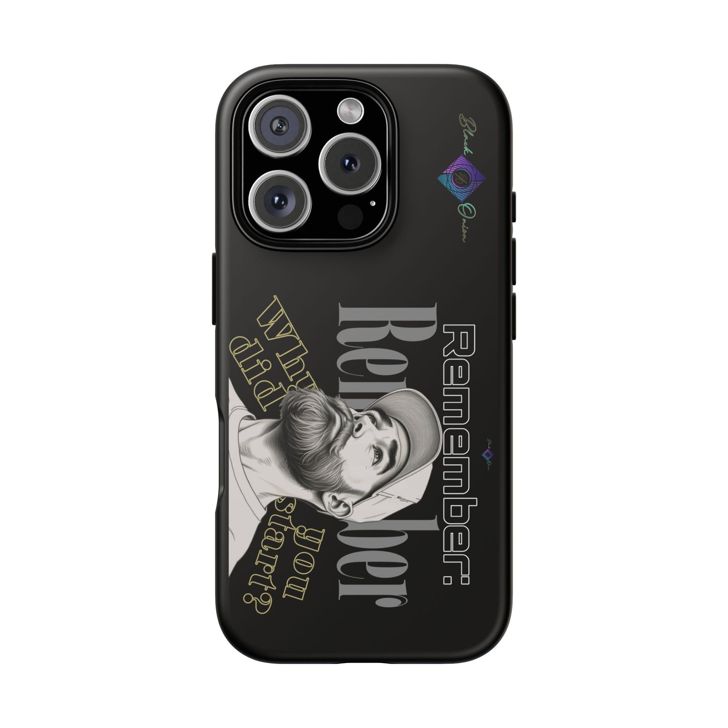BlackOnion Brand New Phone Case - with Motivational Workout Motif’Remember ‘💪🔥🫵