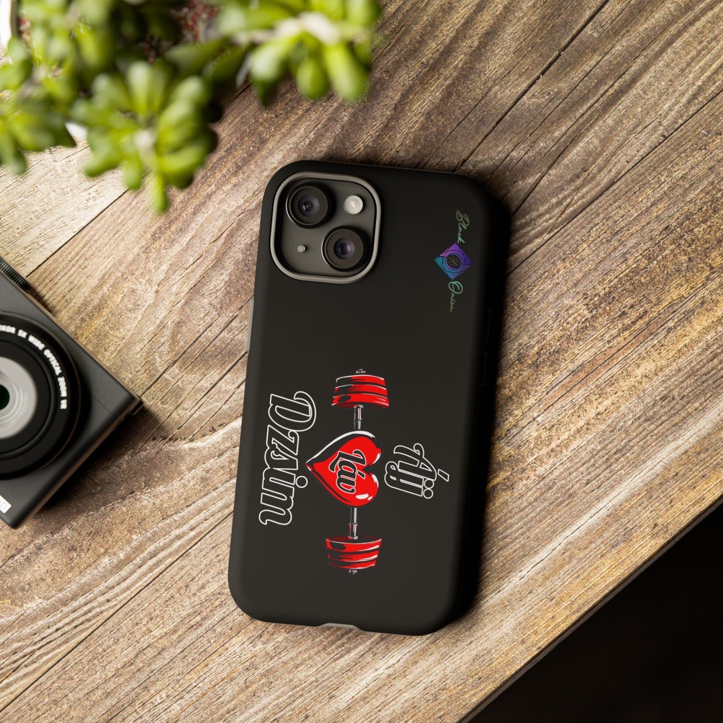BlackOnion Brand New Phone Case - with Motivational Workout Motif’Ájj Láv Dzsim ‘💪🔥🫵