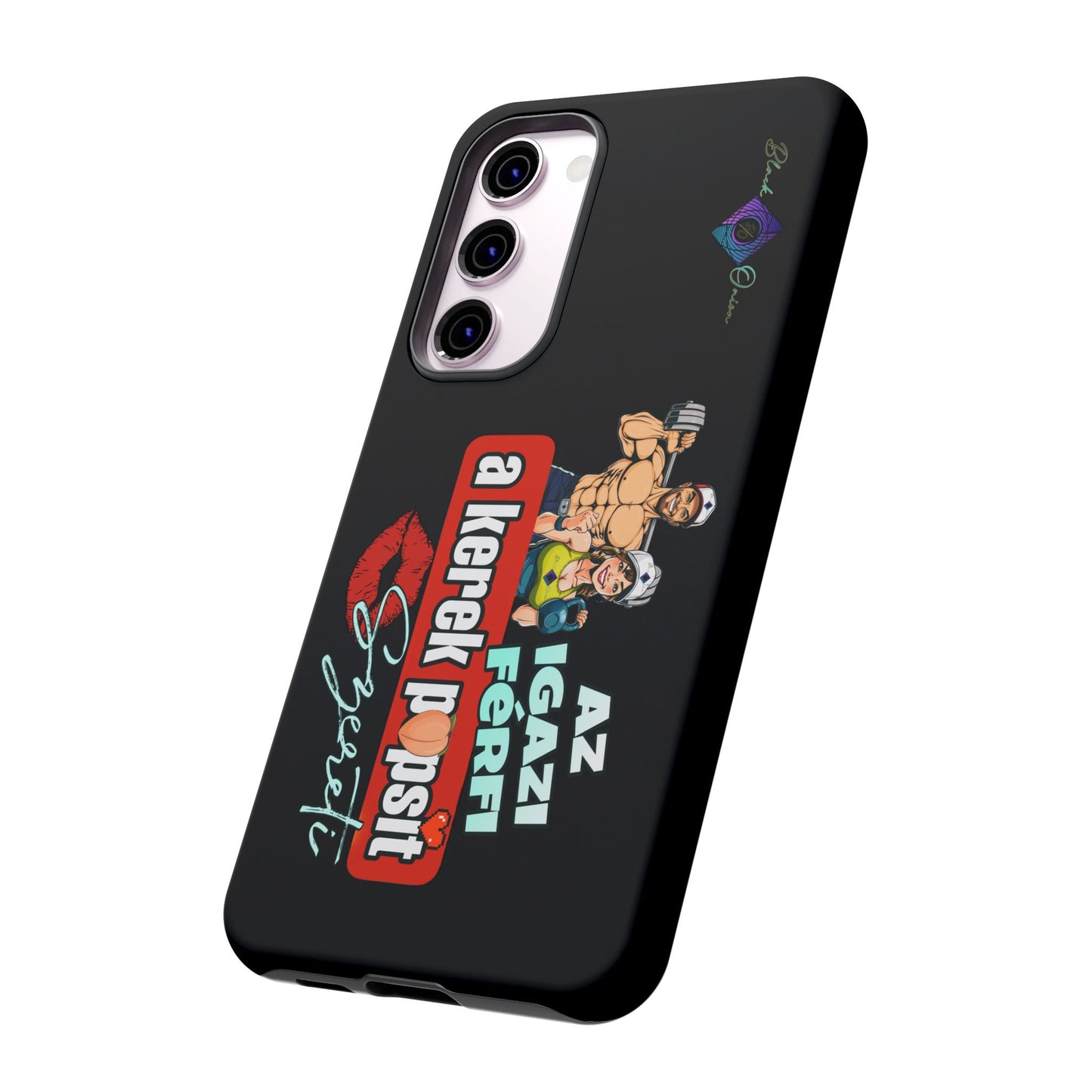 BlackOnion Brand New Phone Case - with Motivational Workout Motif ‘Az igazi férfi ‘💪🔥🫵