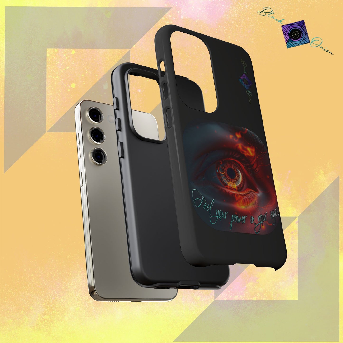 BlackOnion Brand New Phone Case - with Motivational Workout Motif ’Feel your power  ‘💪🔥🫵