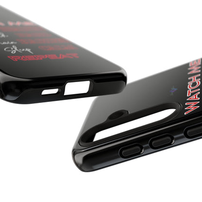 BlackOnion Phone Case -with Motivational Motif  'Watch Me' 💪🔥🫵
