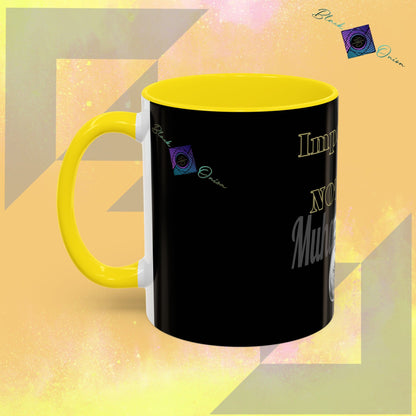 BlackOnion Coffee Mug - 11oz with Workout Motif ‘Impossible is nothing’🔥💪🫵