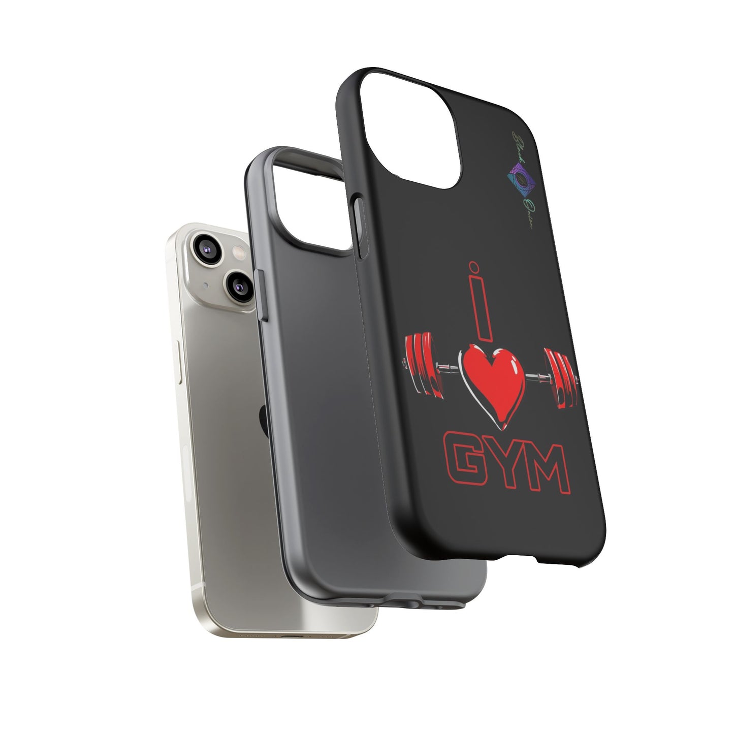 BlackOnion Brand New Phone Case - with Motivational Workout Motif’I Love Gym ‘💪🔥🫵