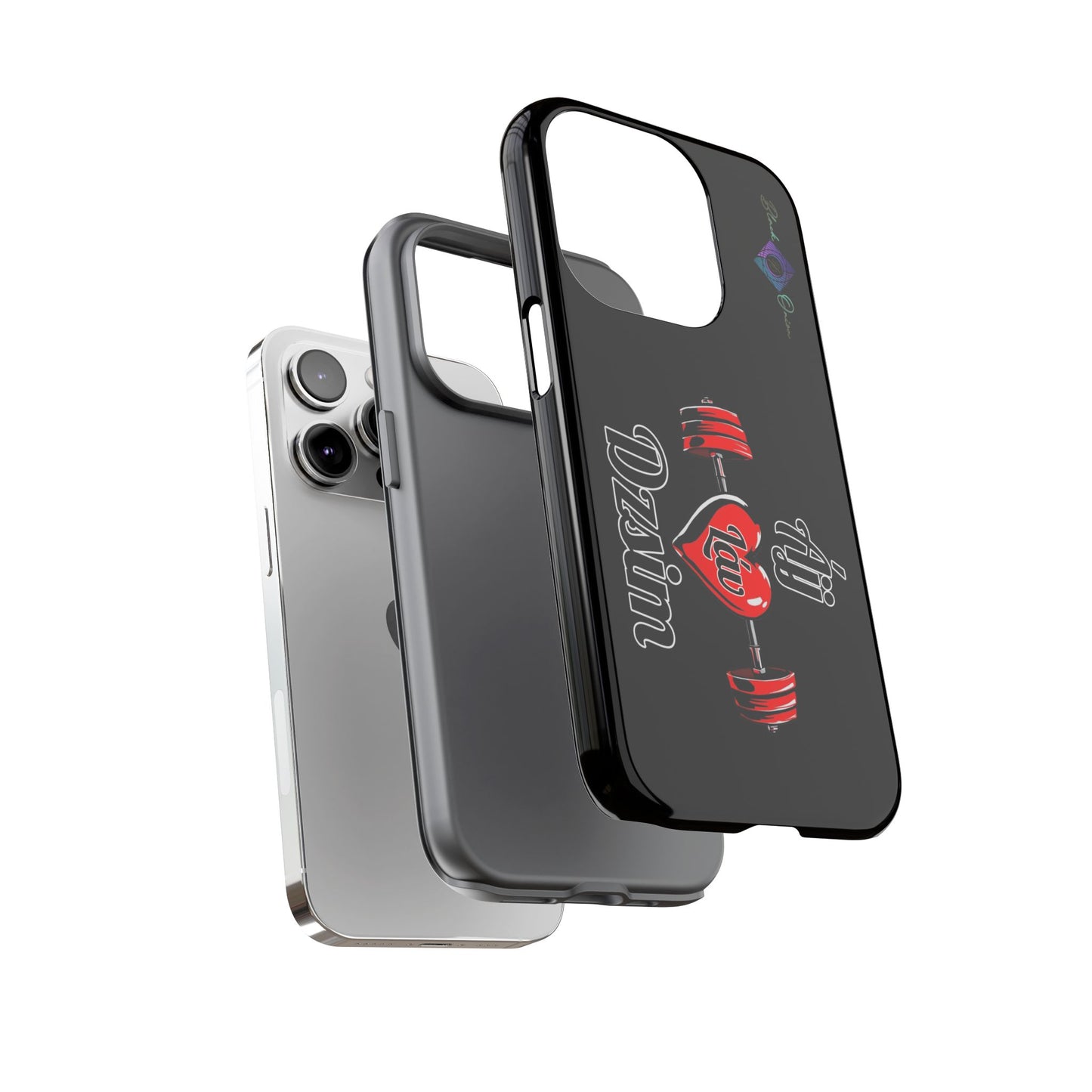 BlackOnion Brand New Phone Case - with Motivational Workout Motif’Ájj Láv Dzsim ‘💪🔥🫵
