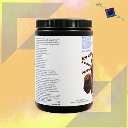 BlackOnion Pre-Workout Supplement, Watermelon (300g, 10.58oz)💪🔥