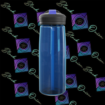 CamelBak Eddy® Water Bottle with BlackOnion Brand and Workout Motif- "Actions Speak Louder Than Words" -25oz