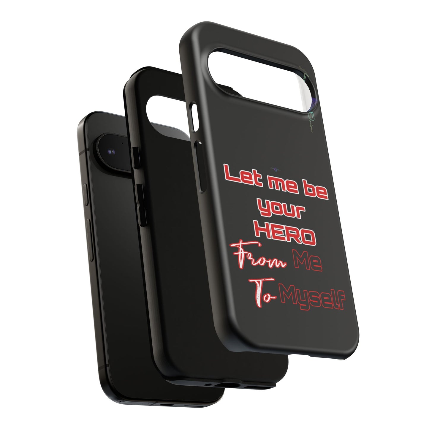 BlackOnion Brand New Phone Case - with Motivational Workout Motif’Let me be your Hero ‘💪🔥🫵