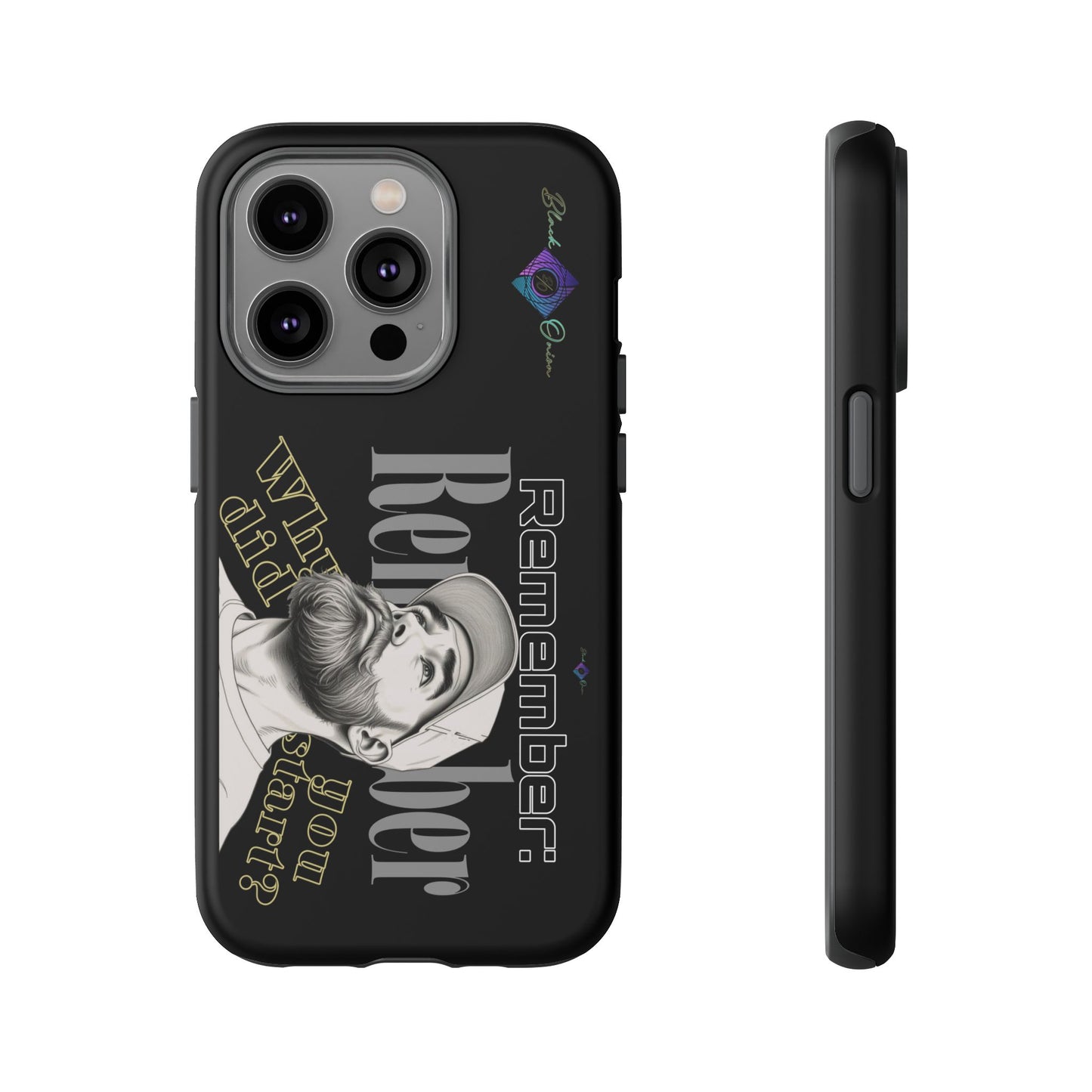 BlackOnion Brand New Phone Case - with Motivational Workout Motif’Remember ‘💪🔥🫵