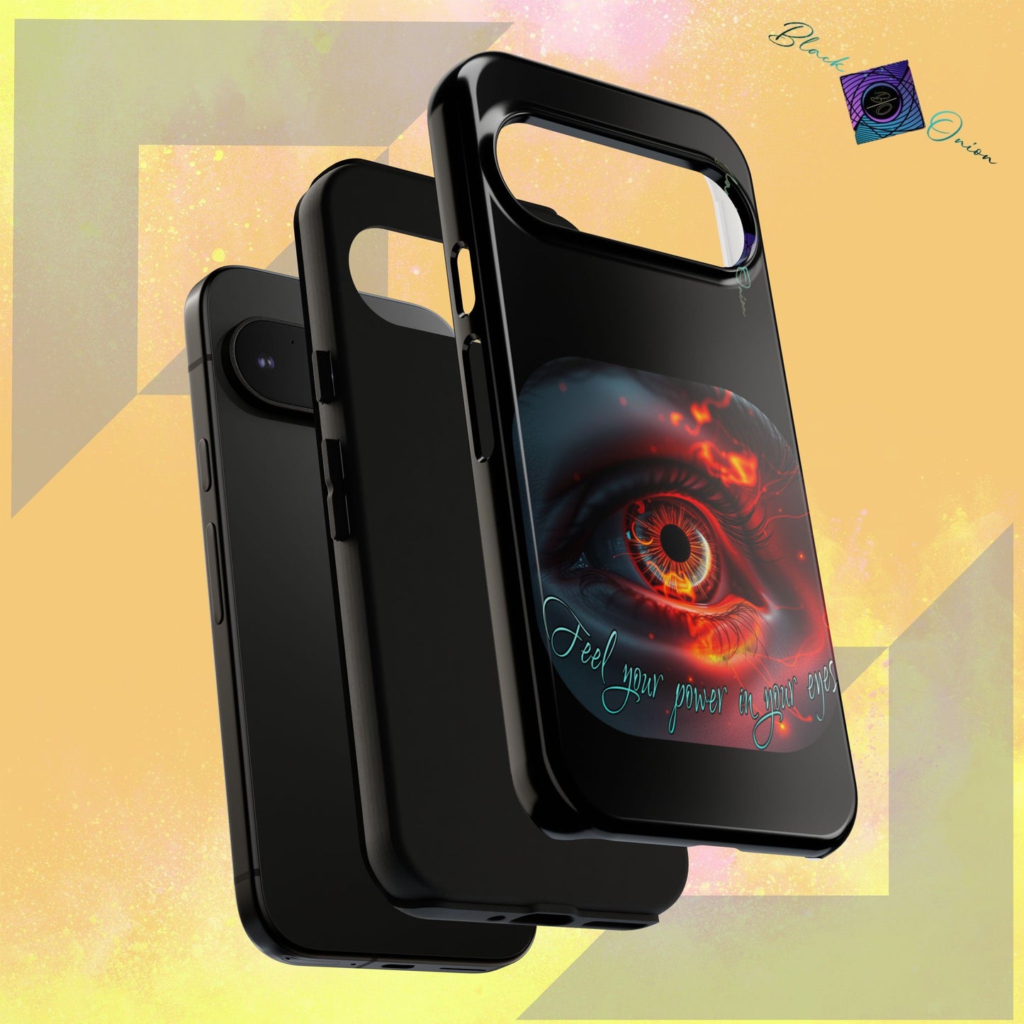 BlackOnion Brand New Phone Case - with Motivational Workout Motif ’Feel your power  ‘💪🔥🫵
