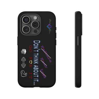 BlackOnion Brand New Phone Case - with Motivational Workout Motif’Don’t think ‘💪🔥🫵