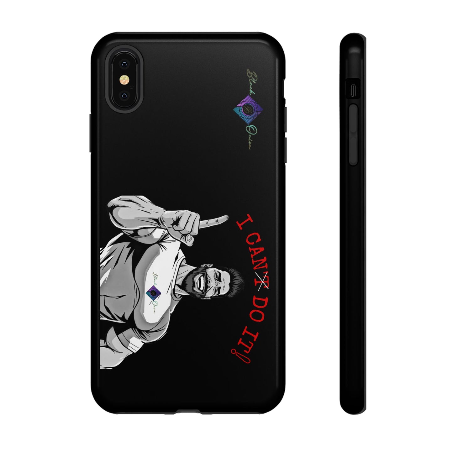 BlackOnion Brand New Phone Case - with Motivational Workout Motif’I Can Do It ‘💪🔥🫵