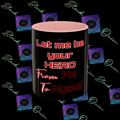 BlackOnion Coffee Mug Serial 2 with Workout Motif ‘Let me be your Hero’🫵🔥💪