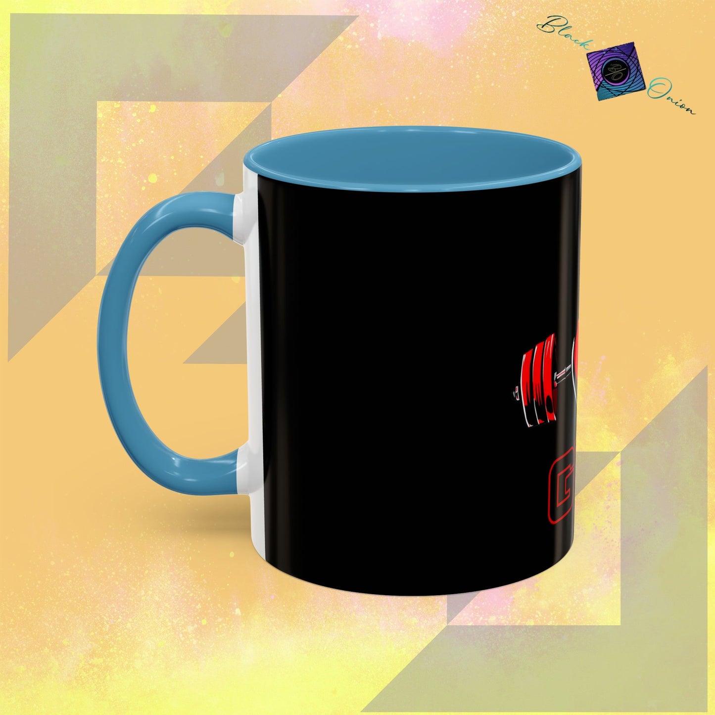BlackOnion Coffee Mug Serial 2 with Workout Motif ‘I Love Gym ’🫵🔥💪