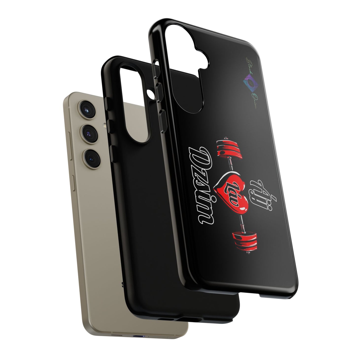 BlackOnion Brand New Phone Case - with Motivational Workout Motif’Ájj Láv Dzsim ‘💪🔥🫵