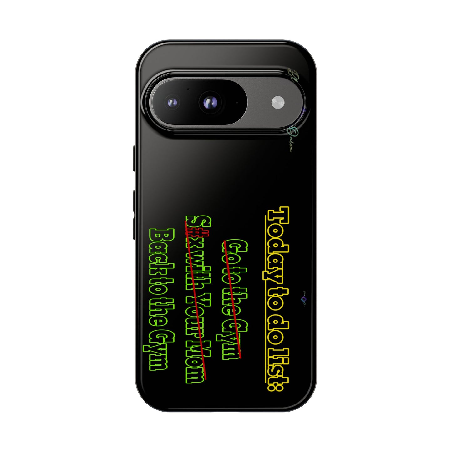 BlackOnion Brand New Phone Case - with Motivational Workout Motif’Today To Do List V2 ‘💪🔥🫵