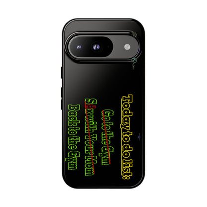 BlackOnion Brand New Phone Case - with Motivational Workout Motif’Today To Do List V2 ‘💪🔥🫵